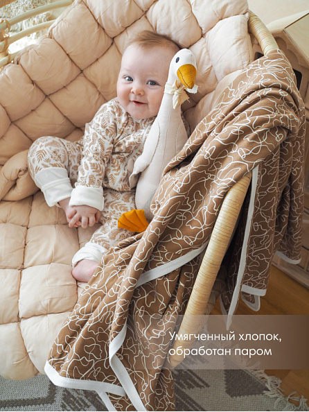 OLANT BABY пеленка-плед 100х150 см Summer sunsets - фото  4