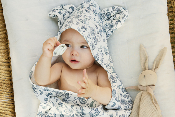 Elodie пустышка 0-6 мес. Retro Binky Bundle силиконовая 2 шт.- Garden Leo Toile - фото  6