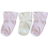 OLANT BABY носки детские 3 пары КОЛОКОЛЬЧИК роз/крем/роз