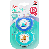 Pigeon пустышки MiniLight &quot;Кораблик Жирафы&quot; 12+ мес., 2 штуки