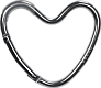 Xplorys    Dooky Heart Hook - Silver -  1