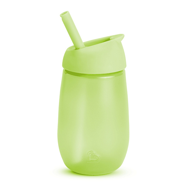Munchkin поильник непроливайка с трубочкой Simple Clean Straw 296 мл с 12 мес., зеленый  - фото  1