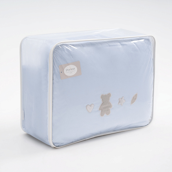 Perina комплект постельных принадлежностей для детей "Teddy Sateen Collection" (голубой)  - фото  1