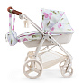Happy Baby коляска для кукол Эшли (Ashley) сиреневые цветы / lilac flowers - фото 12