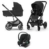 Cybex Коляска 3в1 Balios S Lux BLK Moon Black NEW 2025