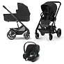 Cybex Коляска 3в1 Balios S Lux BLK Moon Black NEW 2025 - фото 1