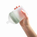 BORRN бутылочка для кормления 150 мл силиконовая, зеленый
