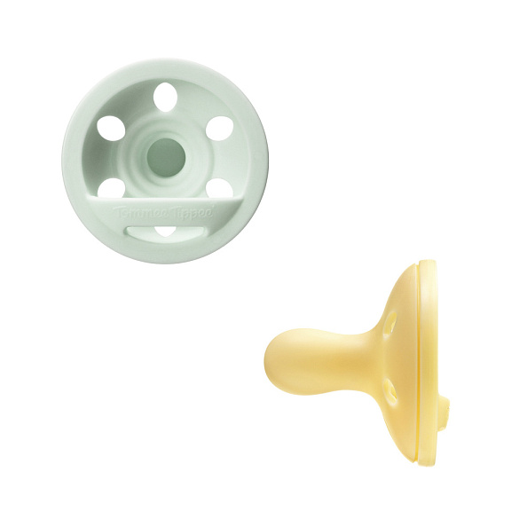 Tommee Tippee соска-пустышка силиконовая Close to Natural Breast-like, 0-6 мес., 2 шт. - фото  1