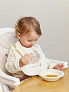 Happy Baby тарелка глубокая для кормления 300 мл carrot - фото 3