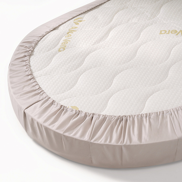 Perina простыня Oval на резинке детская (жемчужно-серый)  - фото  3