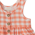 Babybu сарафан PAPAYA GINGHAM 100% органический хлопок цвет оранжевый