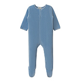 Babybu велюровый комбинезон Pale blue Melange100% Органический хлопок