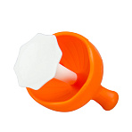 Mombella прорезыватель силиконовый Mushroom, оранжевый