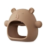 Happy Baby прорезыватель силиконовый массажер для десен bear caramel - фото 2