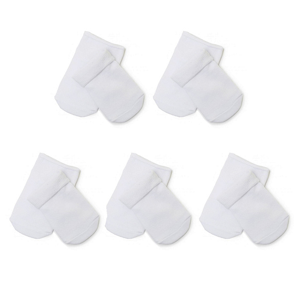 OLANT BABY носки детские, хлопок, 5 пар, белые  - фото  1