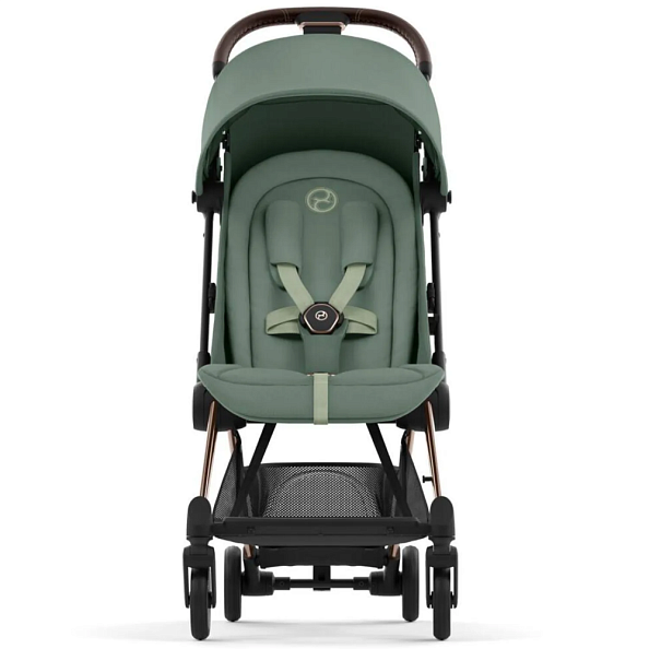 Cybex Коляска Coya Rosegold Leaf Green с дождевиком и бампером - фото  4