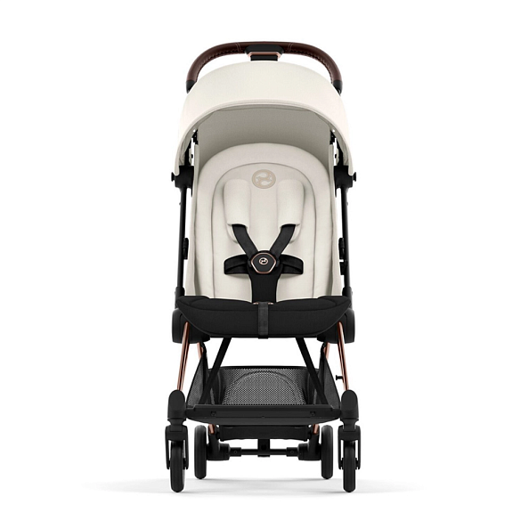 Cybex Коляска Coya Rosegold Off White с дождевиком и бампером - фото  3