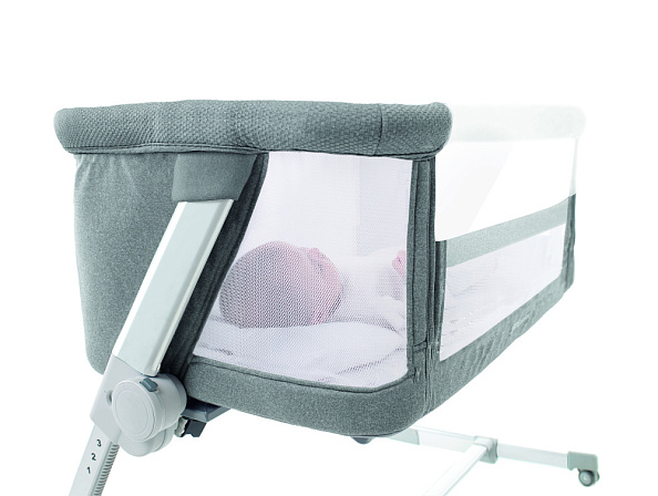 JANE кровать приставная 0+ с комплектом постельного белья Baby Side, Pale - фото  6