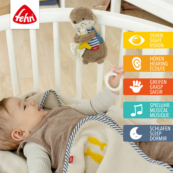 FEHN игрушка-подвеска музыкальная Выдра Тео - фото  2