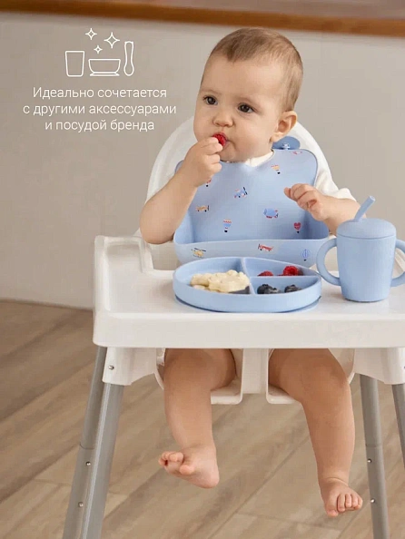 Edda нагрудник силиконовый, Воздушный транспорт - фото  11