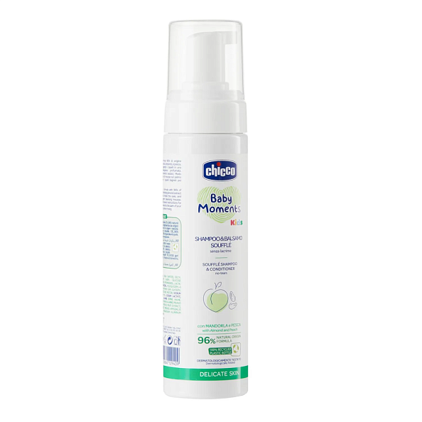 Chicco шампунь-кондиционер 2-в-1 суфле 150 мл Baby Moments Kids - фото  3