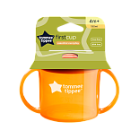 Tommee Tippee чашка-непроливайка первая 190 мл.с 4 мес., оранжевый NEW