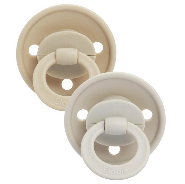 Elodie пустышка 0-6 мес. Retro Binky Bundle латексная 2 шт.- Pure Khaki  - фото  1