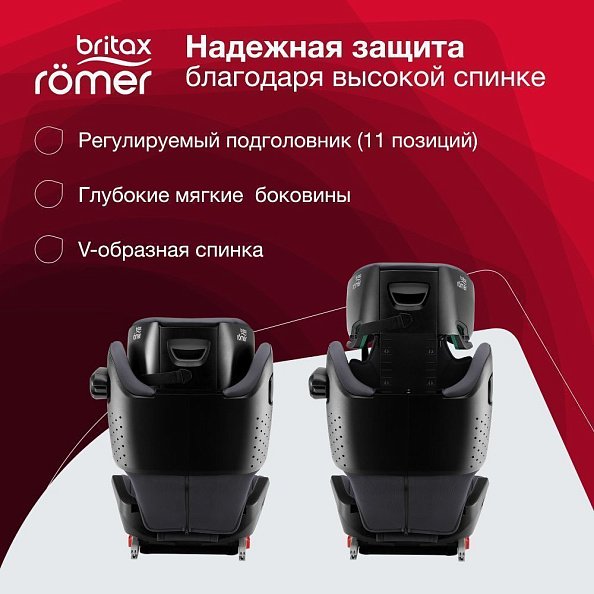 Britax Roemer Автокресло Kidfix i-SIZE Storm Grey (гр.2/3) - фото  10