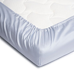 Perina простыня на резинке 120х60 детская сатин голубая