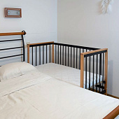 OLANT BABY кровать детская с матрасом Elvis, Black amber