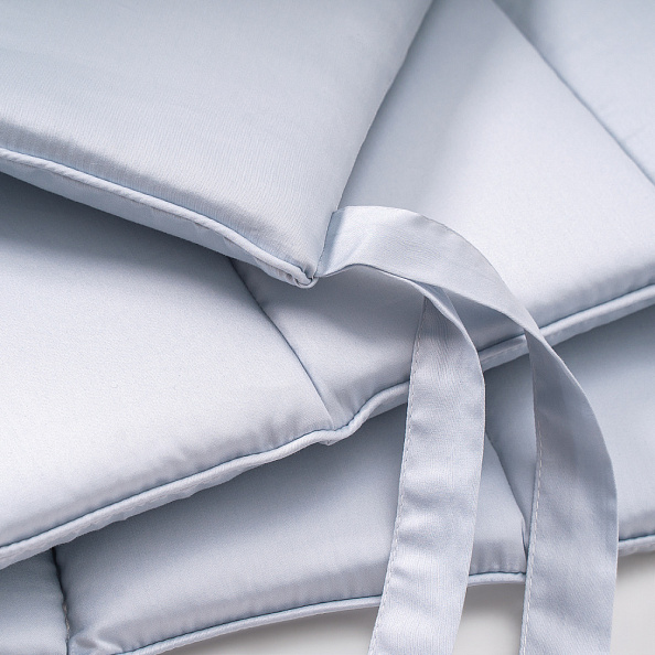 Perina защита для детской кроватки (фенс-бортик) "Sateen Collection" (голубой) - фото  13