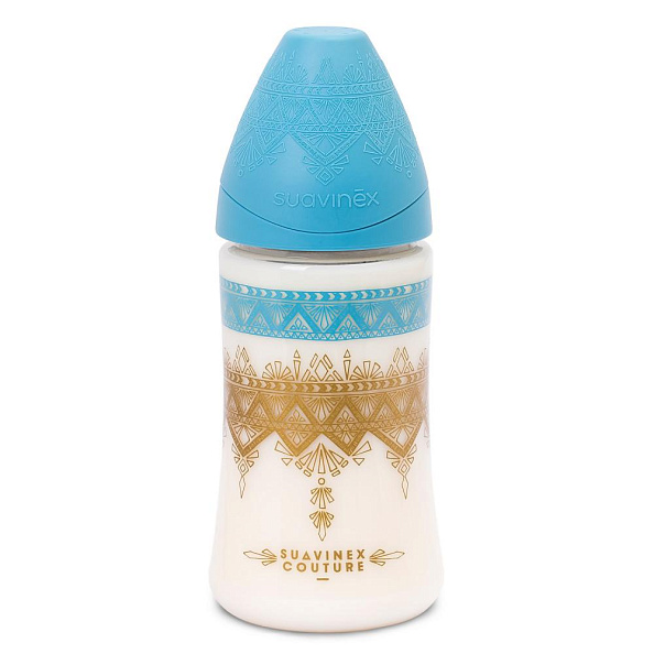Suavinex бутылка 270 мл Haute Couture с рождения цвет голубой