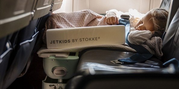 Stokke® JETKIDS BedBox Чемодан-трансформер Pink Lemonade
