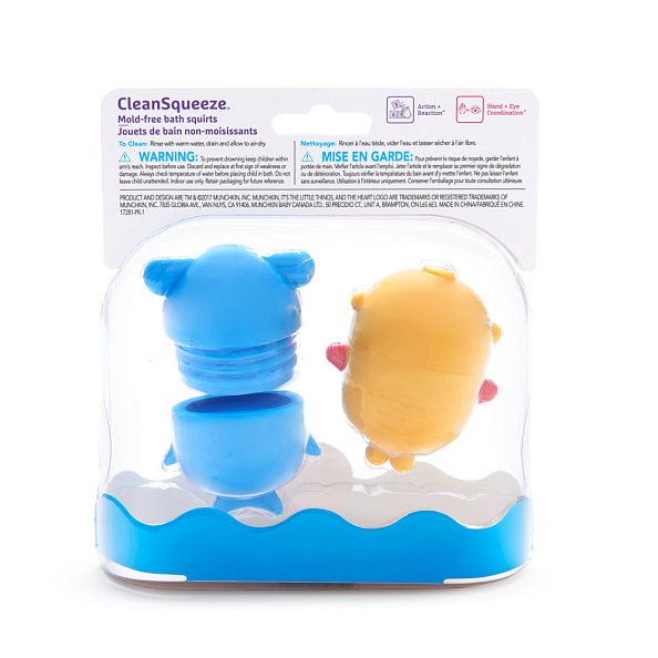 Munchkin игрушки для ванны дайвер и акула CleanSqueeze™ 9+ - фото  9