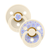 BIBS набор пустышек латексных Studio Colour, 2 штуки Jasmine/Ivory