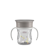 Chicco поильник 12 месяцев+ Perfect Cup 360, 200 мл серый