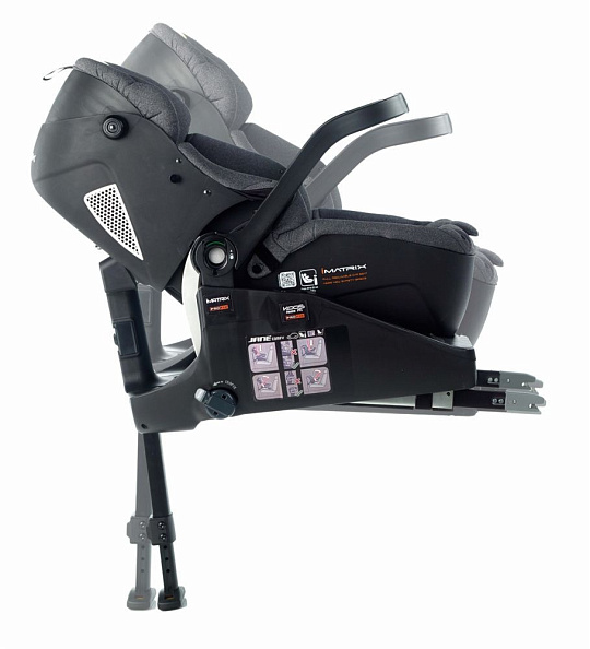 JANE Concord IMatrix ISize+База Isofix Comfy (40-83 см, 0-18 мес) Cold Black - фото  6
