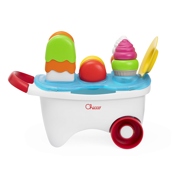 Chicco игрушка-конструктор Тележка с мороженым - фото  5
