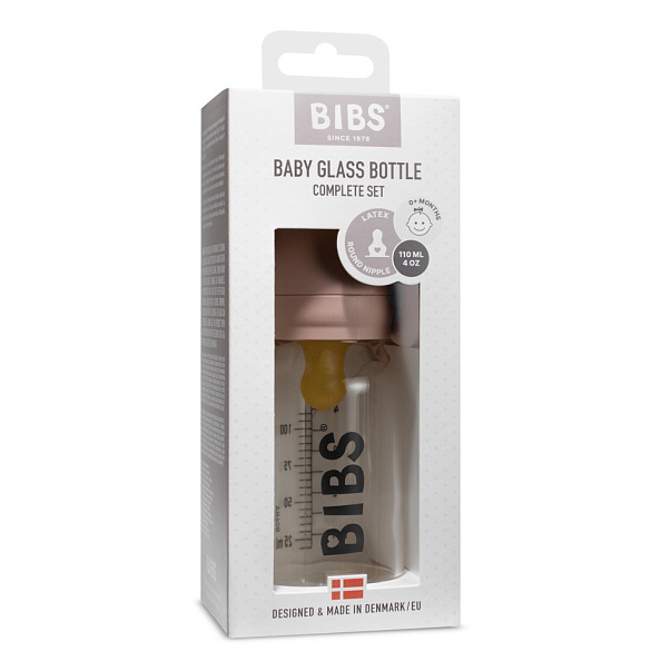 BIBS бутылочка для кормления в наборе 110 мл Blush - фото  2