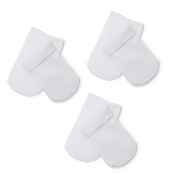 OLANT BABY носки детские, хлопок, 3 пары, белые 