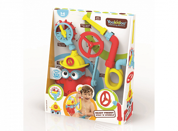 Yookidoo игрушка водная душ Пожарный гидрант Фредди - фото  2