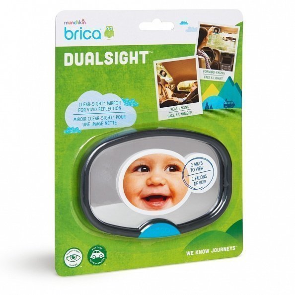 Brica munchkin зеркало контроля за ребёнком в автомобиле Dual Sight™ Mirror - фото  6