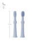 Edda зубная щётка - массажер 2 штуки силикон Небо - фото 10