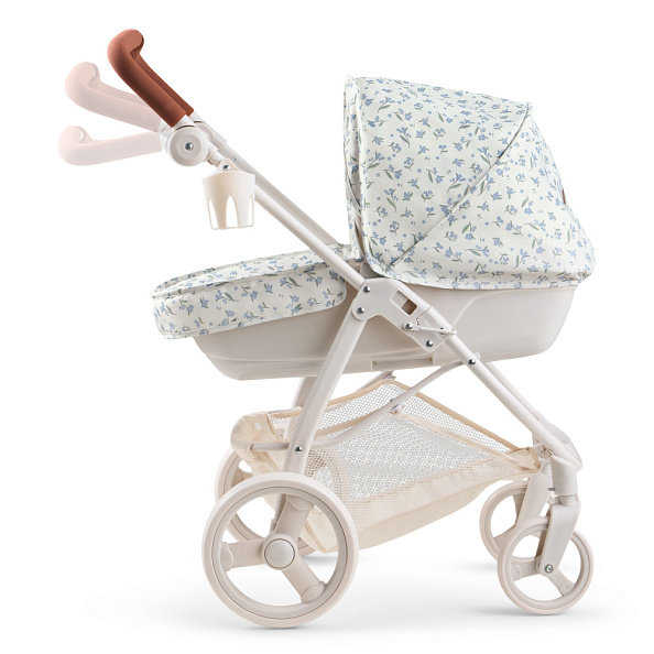 Happy Baby коляска для кукол Эшли (Ashley) синие цветы / blue flowers - фото  14