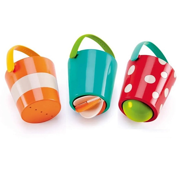Hape игрушка для купания Счастливые ведра - фото  1