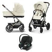 Cybex Коляска 3в1 Balios S Lux TPE  Seashell Beige NEW 2025