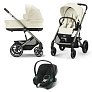 Cybex Коляска 3в1 Balios S Lux TPE  Seashell Beige NEW 2025 - фото 1