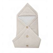 OLANT BABY конверт-одеяло 100% хлопок, утепленный цвет натуральный