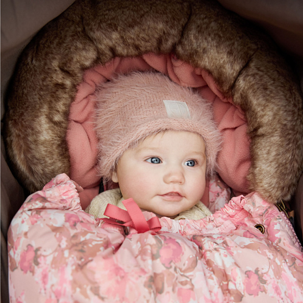 Elodie шапочка Furry Knit Beanie - Powder Pink - фото  7