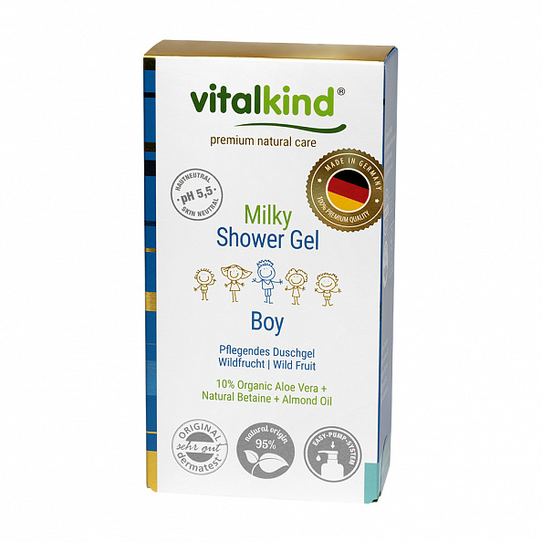 vitalkind гель для душа для мальчишек 200 мл
